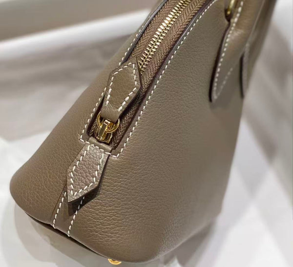HM Bolide Mini 18cm Etoupe Togo Leather Gold Hardware