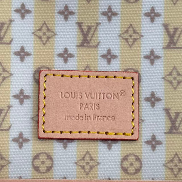 LV Neverfull MM Bag 31 Beige Pink in Canvas