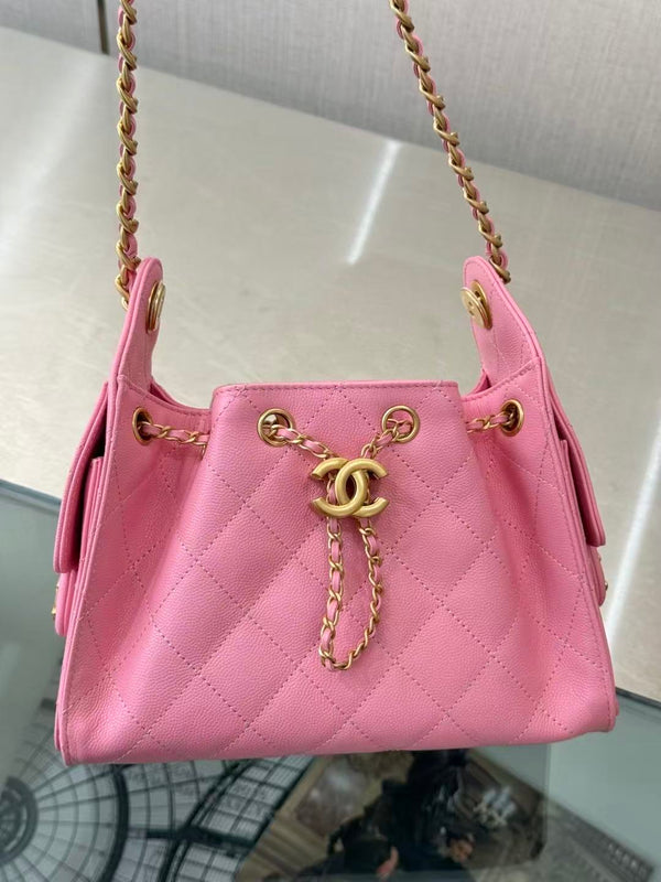 CC 26s Small Handbag 22cm Hot Pink Caviar