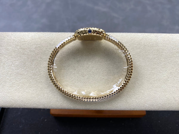 Cartier Baignoire Watch 18.5MM Gold Clous de Paris
