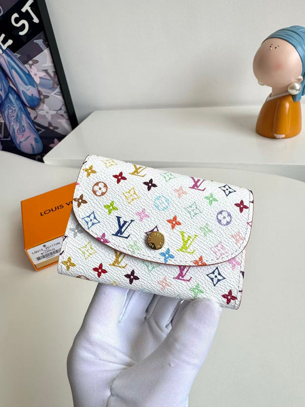 LV x TM Zippy Coin Purse White Multicolor Monogram Canvas