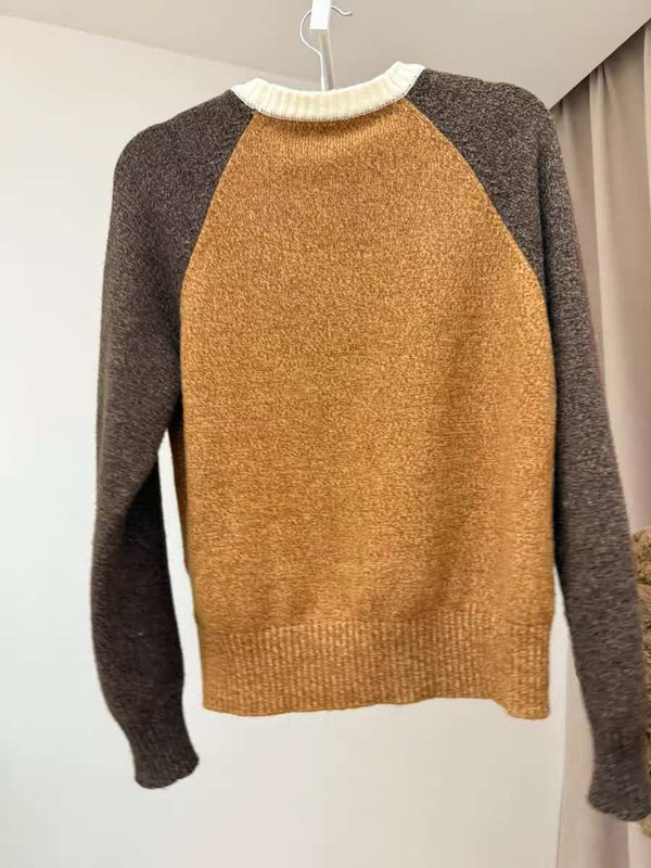 Chanel 2026 Sweater Light Brown Mix Grey Wool
