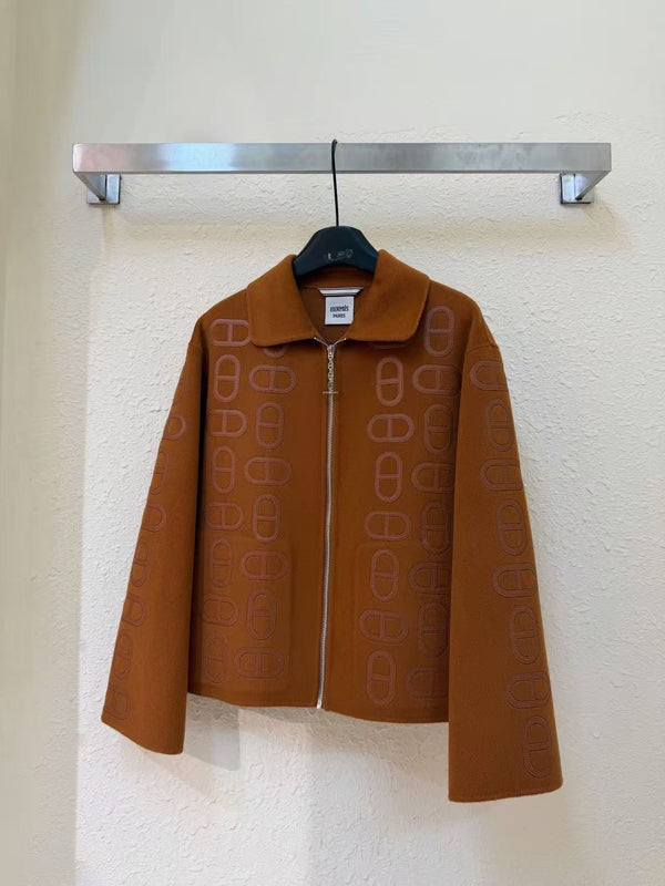 Hermes 2026 Zip-up Jacket Multicolors Cashmere