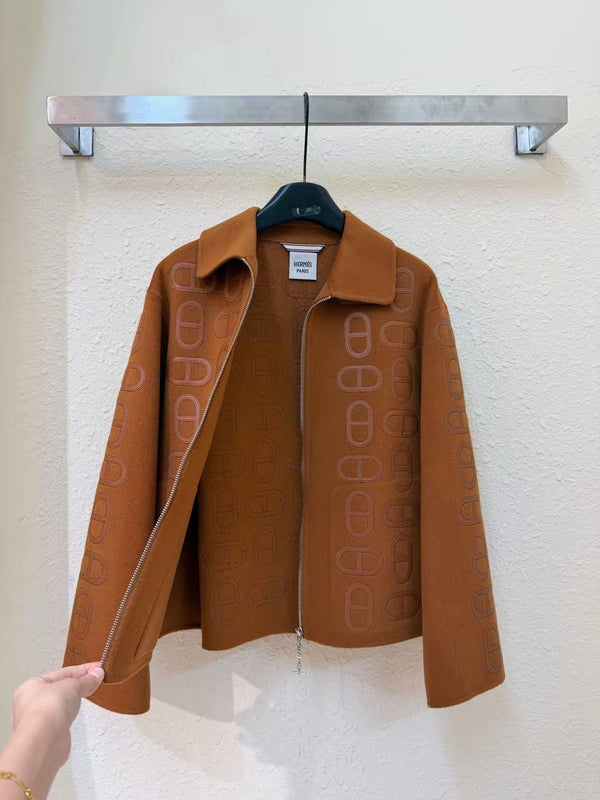 Hermes 2026 Zip-up Jacket Multicolors Cashmere
