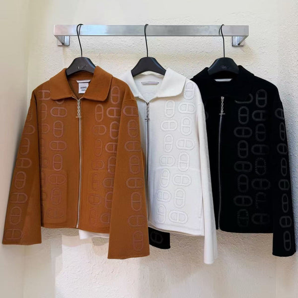 Hermes 2026 Zip-up Jacket Multicolors Cashmere