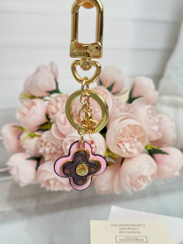 LV Monogram Flower Bag Charm
