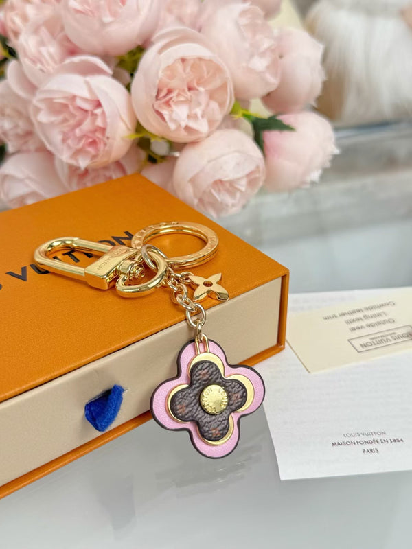 LV Monogram Flower Bag Charm