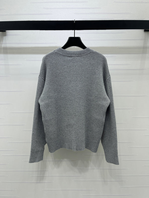 CD Signature Ribbed Sweater Wool