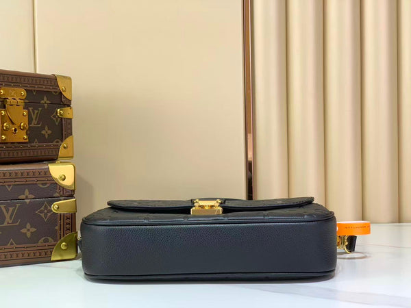 LV Pochette Métis Soft PM 25cm Monogram Empreinte Black Embossed Leather