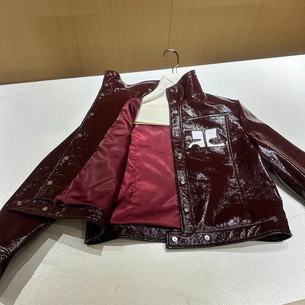 AC Reedition Vinyl Jacket Burgundy Sheepskin