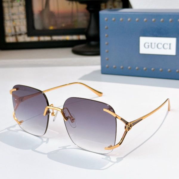GG Geometric Frame Sunglasses