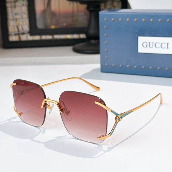 GG Geometric Frame Sunglasses