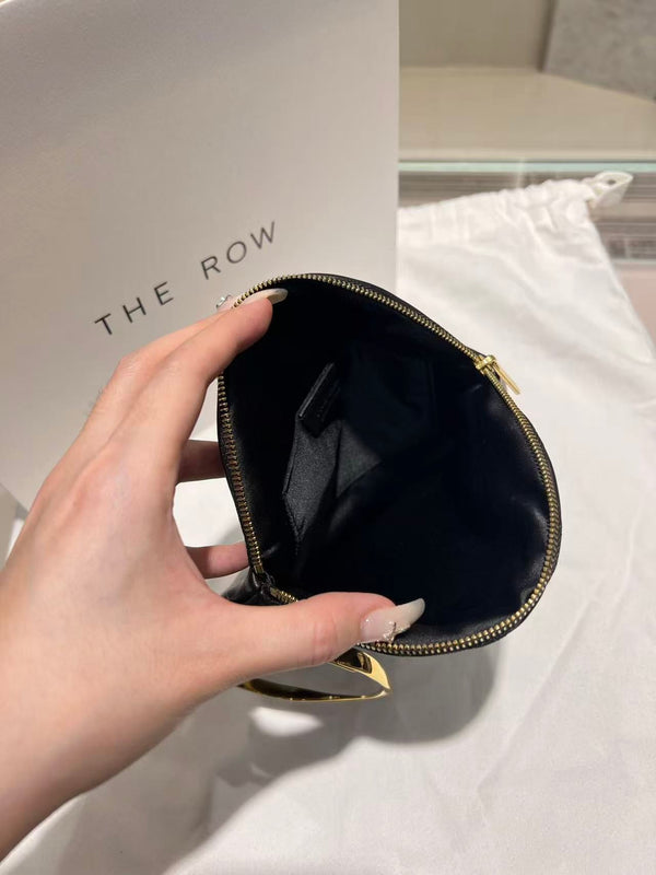The Geo Bracelet Clutch 19cm Black Lambskin