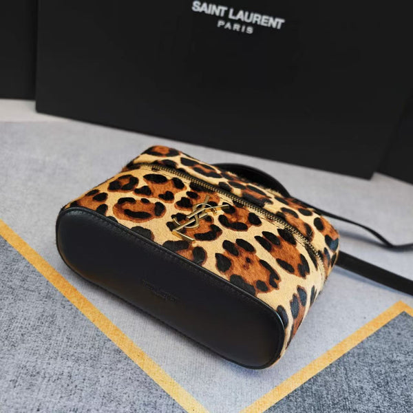 YSL Gaby Vanity Bag 18cm in Leopard Horse Hair
