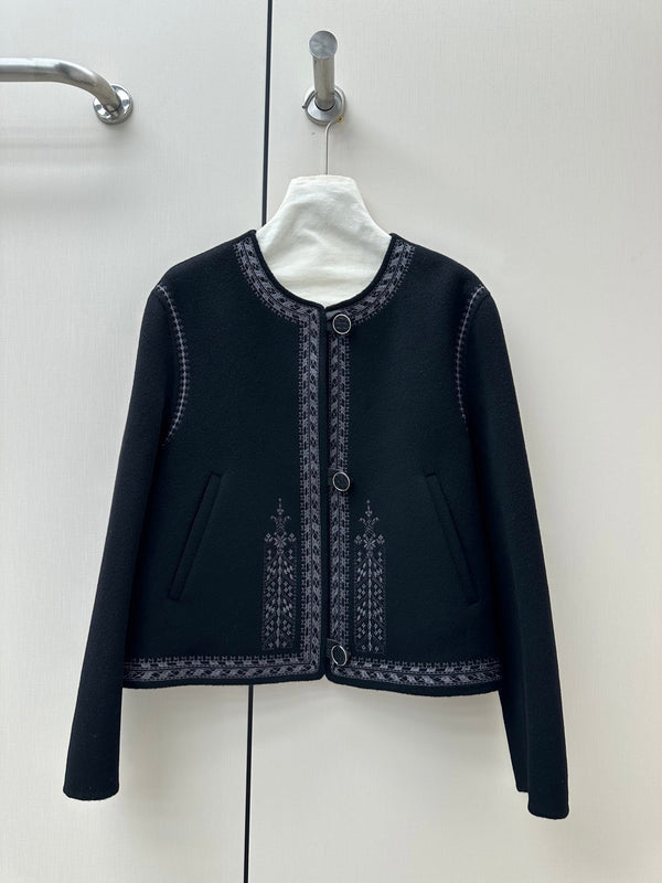 HM 26S Jacket Tonal Embroidery Wool Cashmere 435173