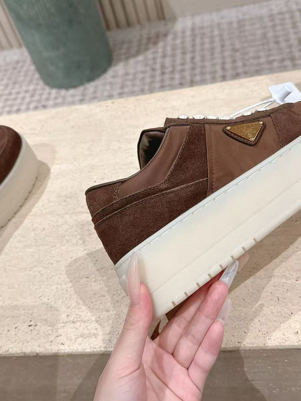 Prad 26s Downtown Sneakers Brown Re-Nylon Suede