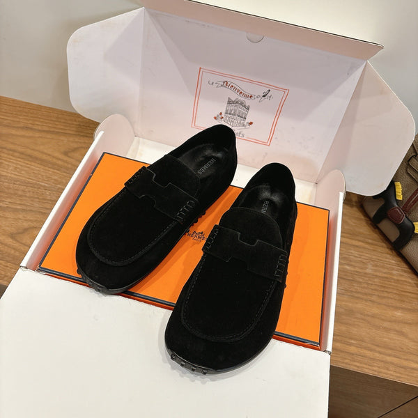 HM Lazy Loafer Black Suede