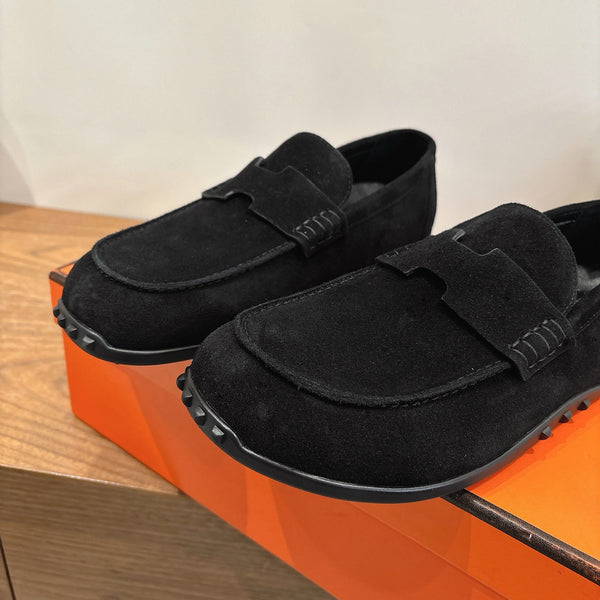 HM Lazy Loafer Black Suede
