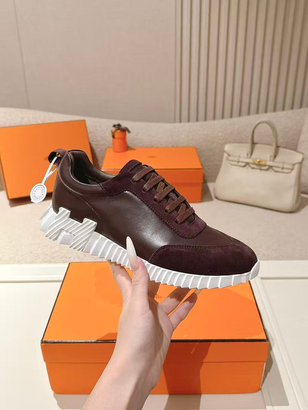 HM Unisex Bouncing Sneakers Suede Leather