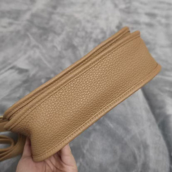 HM Evelyne III 23cm Brown Togo Gold Hardware