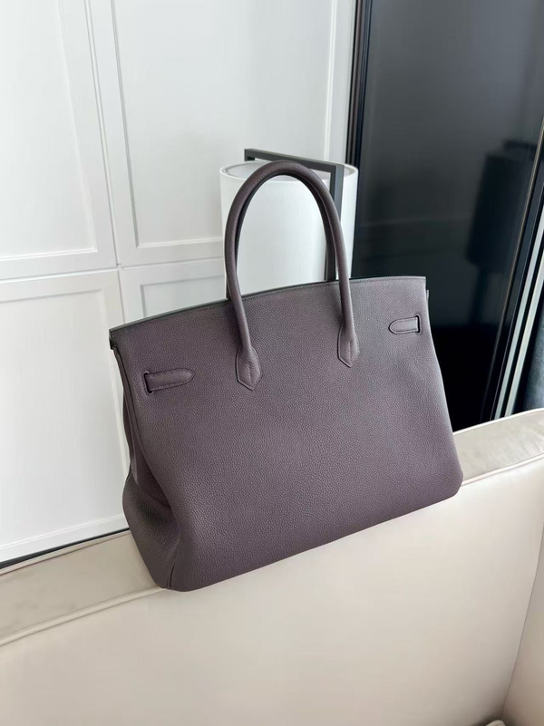 HM Birkin 40cm Palladium Hardware Ebony Togo Calfskin