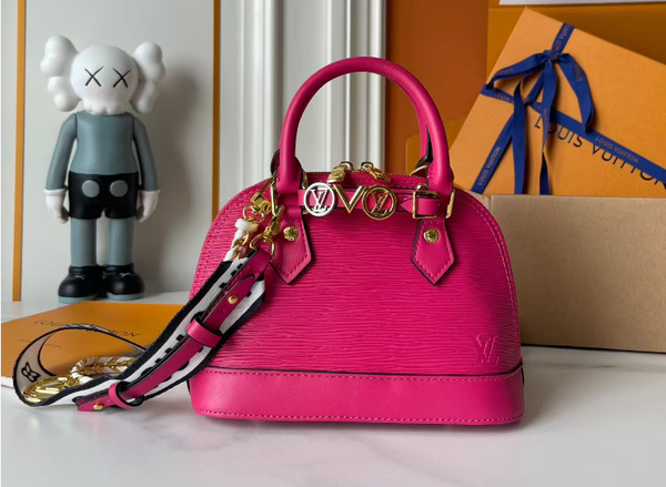 LV Alma BB Bag 18 Pink in Cowhide