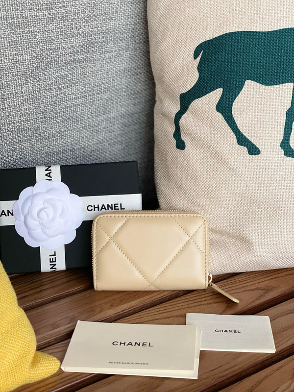 CC 19 Zipped Coin Purse Lambskin
