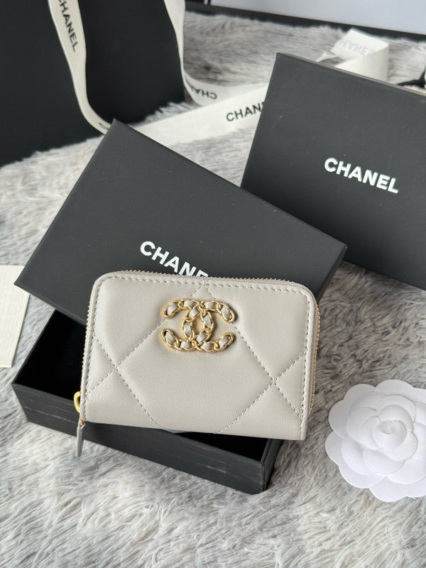 CC 19 Zipped Coin Purse Lambskin