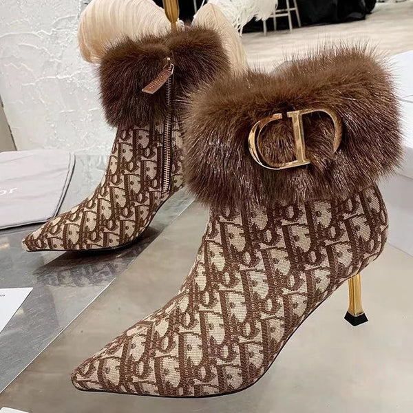 CD 26s Oblique Ankle Boots 70mm Fabric 966674
