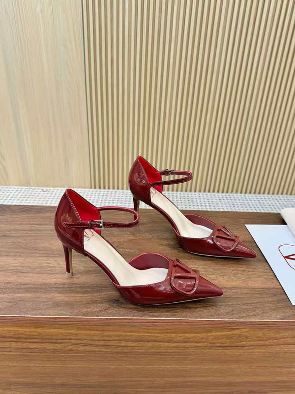Valentino Seven-Color Open-Back Slingback 75 in Cow Patent