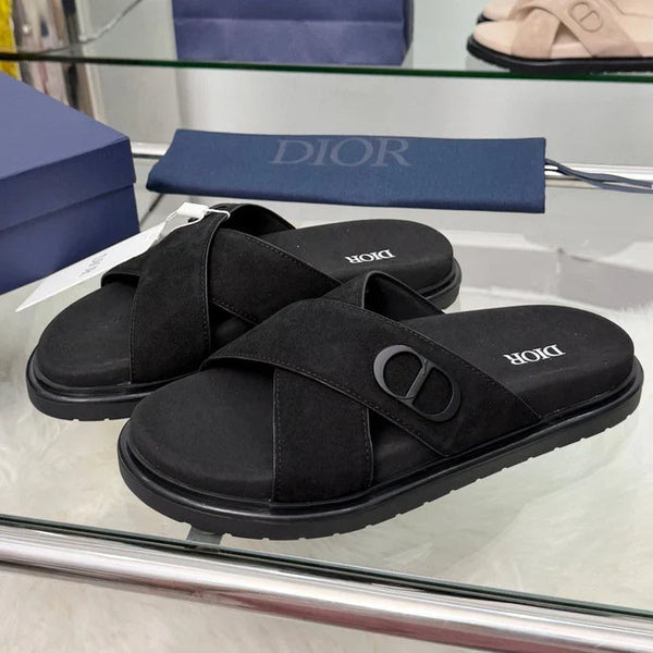CD 26s Criss-Cross Strap Men Sandals Suede 966584