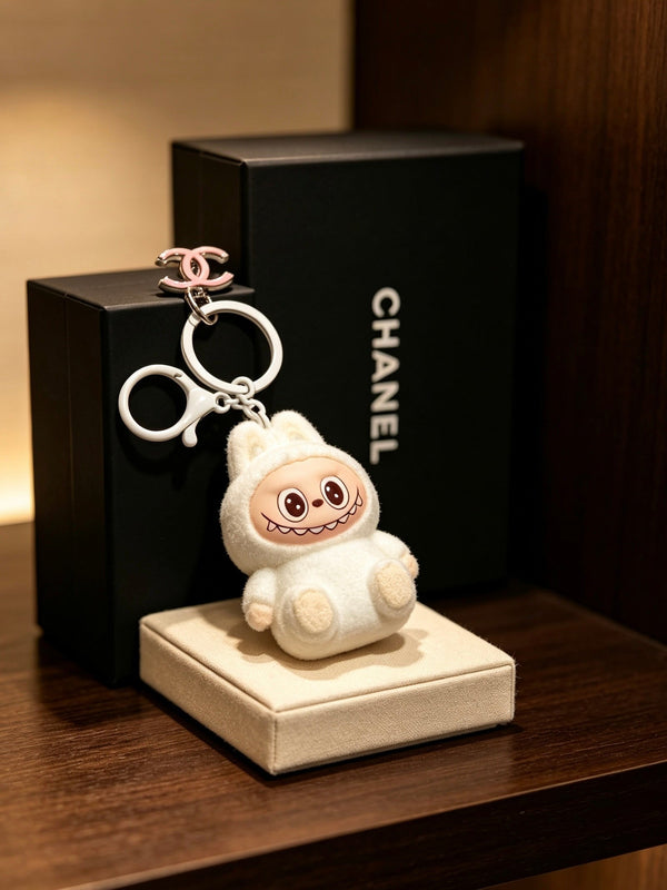CC White Labubu Charm