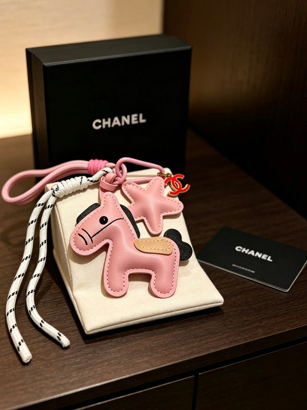 CC Pink Star And Horse Charm