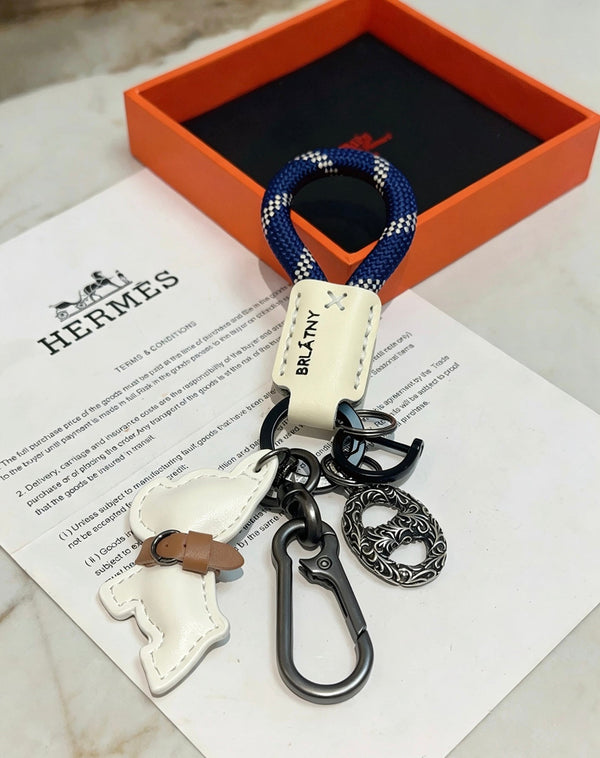 HM White Bulldog Charm