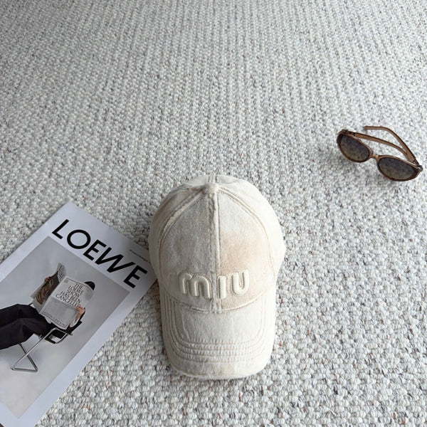 Miu Fleece Baseball Cap 515563