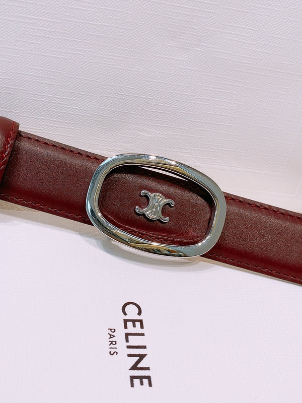 CE 2026 Triomphe Classic Reversible Belt 25mm Leather 191084