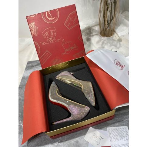 CL Follies Strass Pumps 100mm Glitter Multicolor