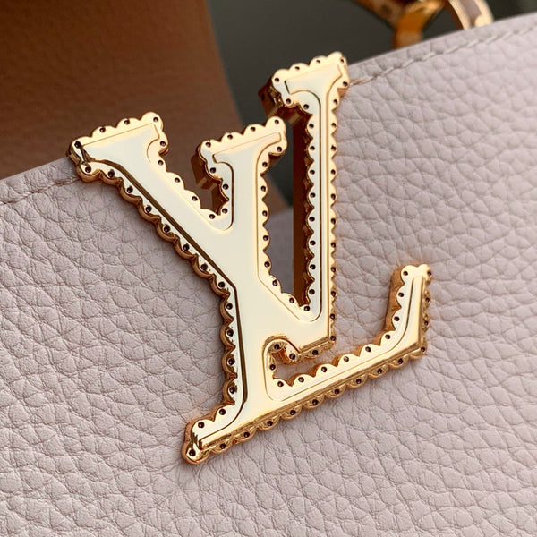 LV 2025 Capucines BB Bag Cream mix Arizona Beige Taurillon Leather 347423