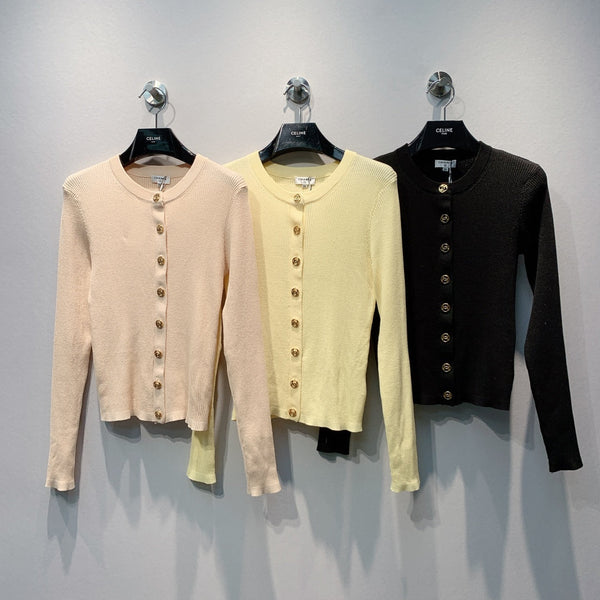 CC Ribbed Cardigan Tencel 411466