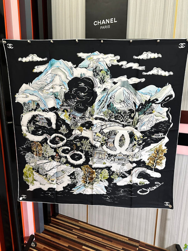 CC Scarf 90x90 Twill Silk 550756