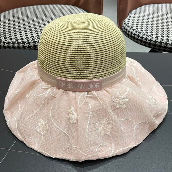 CD Straw Bow Bucket Hat 497554