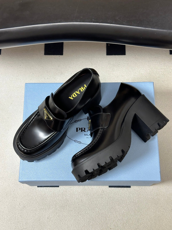 Prad 2026 Teak Loafers 85mm Cowhide 151271