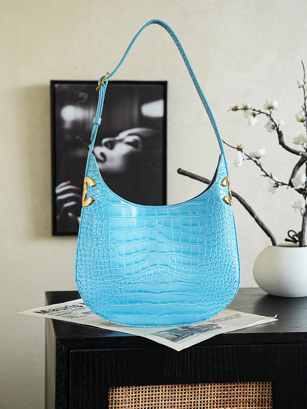 CC 2026 Shoulder Bag Crocodile Embossed Leather 167164