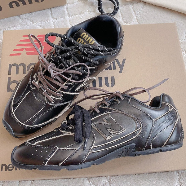 Miu Miu 2026 Balance 530 Sneakers Suede Leather 977043