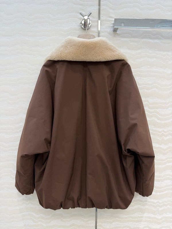 BC 26FW Shearling-Collar Down Jacket Polyester 440963