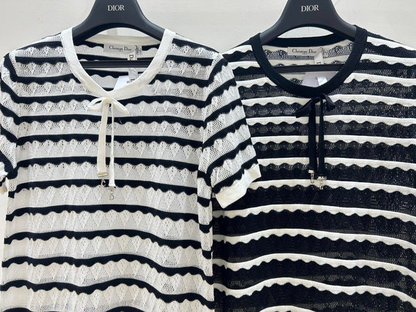 CD 2026 Short-Sleeved Shirts Bow Detail Tencel 479348