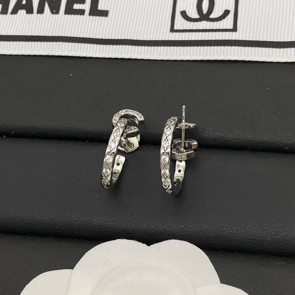 Chanel Coco Crush CC Hoop Earrings
