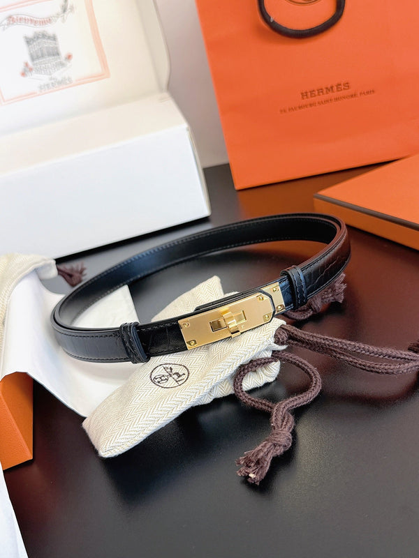 HM Kelly 18 Belt Croc-Embossed Leather 214090