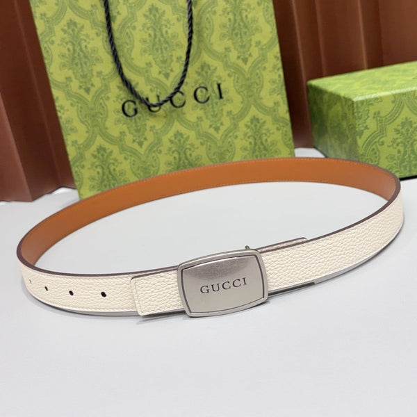 GG Reversible 2.5cm Belt Leather 213035