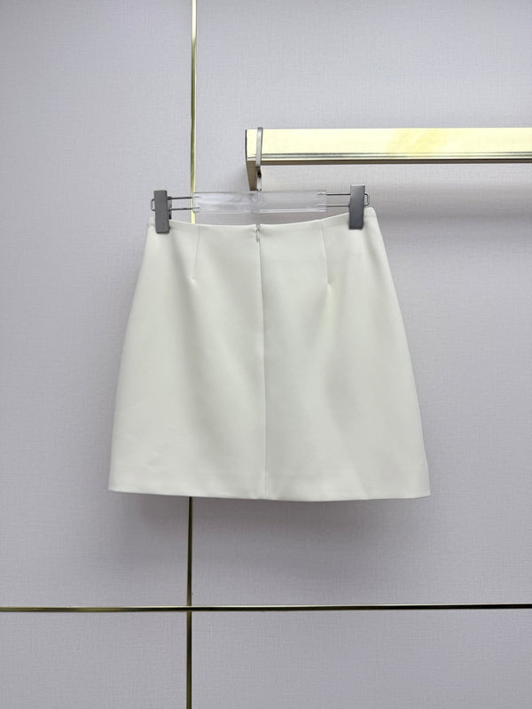 GG 26SS Mini Skirt Double G Metal Buttons 437645